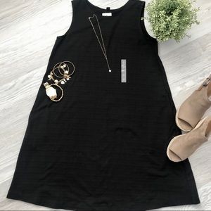 Women Black Sleeveless Uniqlo Dress - small NWT